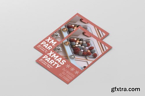 Christmas Sale Party Event Poster and Flyer Templates Bundle