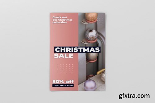 Christmas Sale Party Event Poster and Flyer Templates Bundle