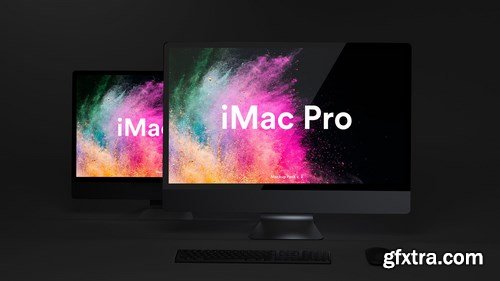 Dark iMac Pro Mockup