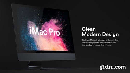 Dark iMac Pro Mockup