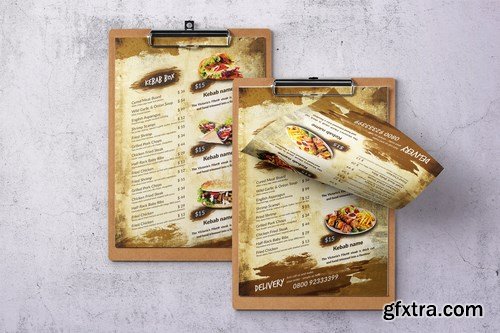 Doner Kebab Single Page A4 & US Letter Menu