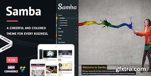 ThemeForest - Samba v7.4 - Colored WordPress Theme - 5691055 - NULLED