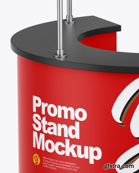 Matte Promo Stand Mockup 50907