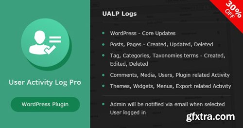 CodeCanyon - User Activity Log PRO for WordPress v1.5 - 18201203