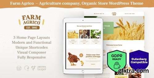 ThemeForest - Farm Agrico v1.2.2 - Agricultural Business & Organic Food WordPress Theme - 21848343