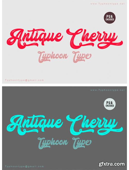 Antique Cherry Font