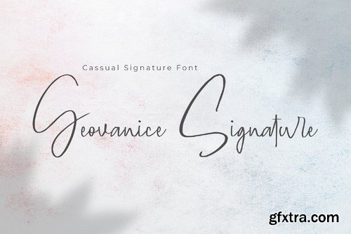 CM - Geovanice - Casual Signature Font 4274330