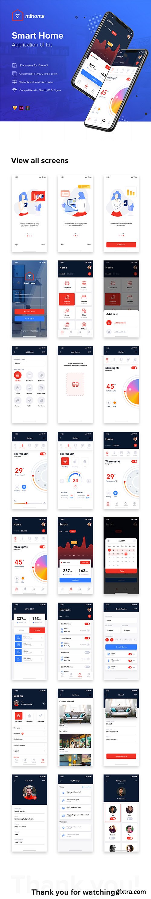 Mi Home - Smart Home UI Kit