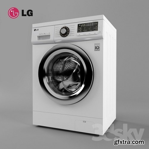 Washing machine F1296CDP3 3d Model