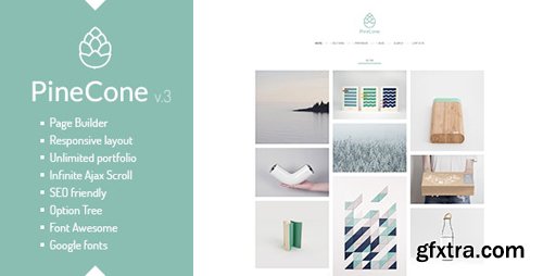 ThemeForest - PineCone v4.5 - Creative Portfolio and Blog for Agency - 13200056