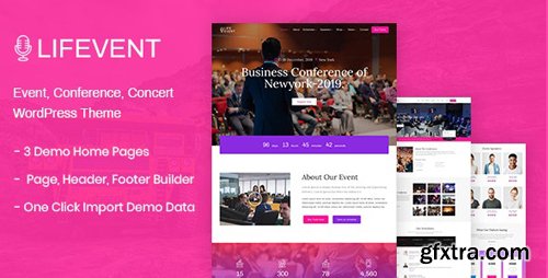 ThemeForest - Lifevent v1.0.1 - Conference WordPress Theme - 24924027