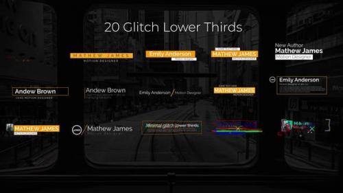 Videohive - Glitch Lower Thirds