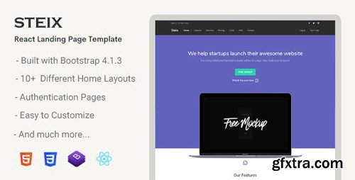 ThemeForest - Steix React v1.0 - Landing Page Template - 23523829