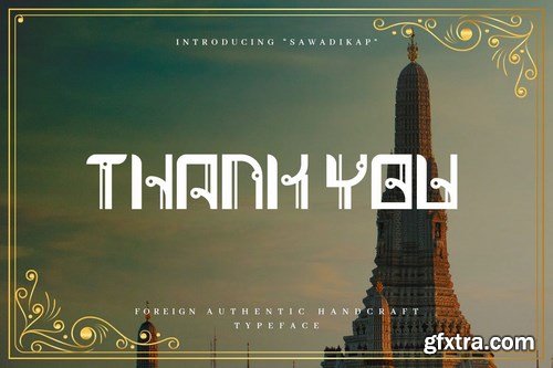 Sawadikap - Authentic Thai Typeface