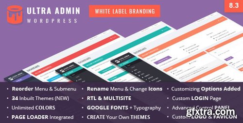 CodeCanyon - Ultra WordPress Admin Theme v8.3 - 9220673