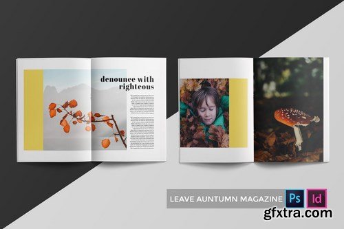 Leave Auntumn Magazine Template