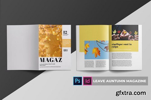 Leave Auntumn Magazine Template