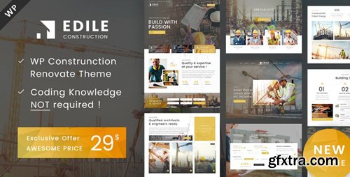 ThemeForest - Edile v1.0 - Construction WP - 24996972