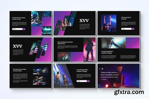 Concerts - Powerpoint Google Slides and Keynote Templates