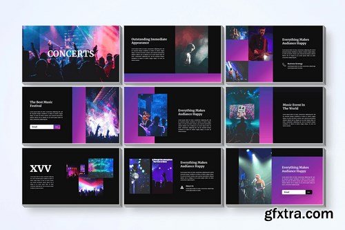 Concerts - Powerpoint Google Slides and Keynote Templates