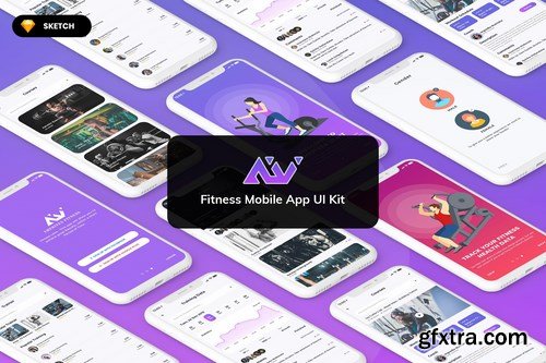 Amerivex-Fitness MobileApp UI Light (SKETCH)