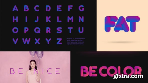 VideoHive Be Nice — Stretchy Font 23796297