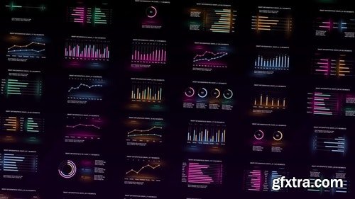 MotionArray Glowing Infographics 319832