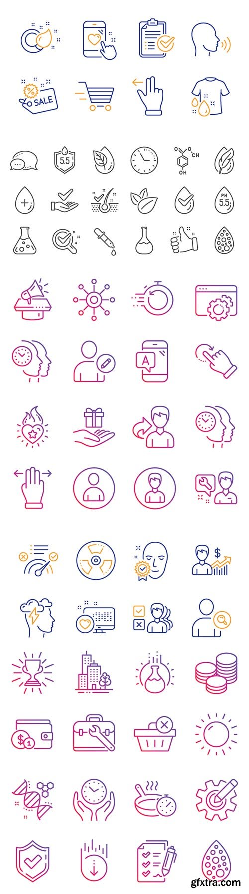 Business vector icons set