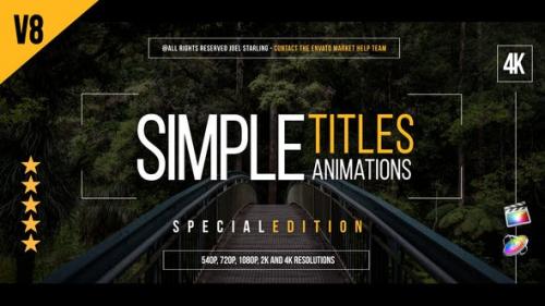 Videohive - Gold Simple Titles (Special Version) for FCPX