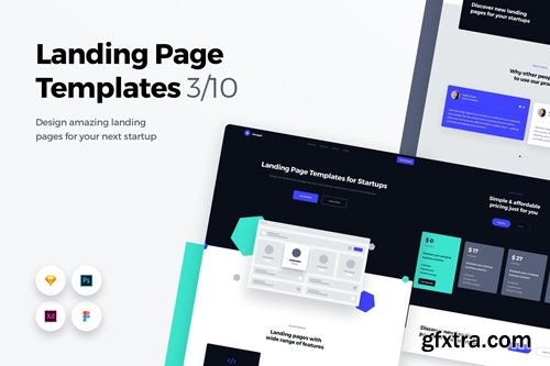 Landing Page Templates - Web UI Kit - 3