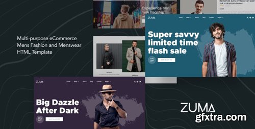 ThemeForest - Zuma v1.0 - eCommerce Men Fashion HTML Template - 24977610