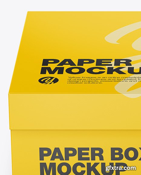 Matte Paper Box - Front View 51050