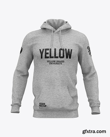 Melange Men’s Hoodie Mockup 51036