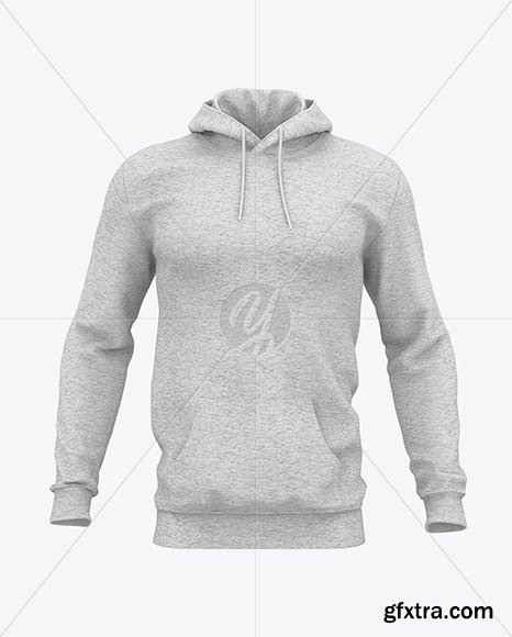 Melange Men’s Hoodie Mockup 51036