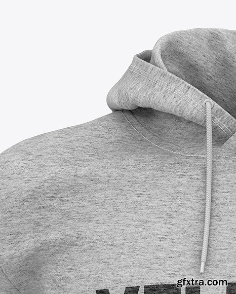 Melange Men’s Hoodie Mockup 51036