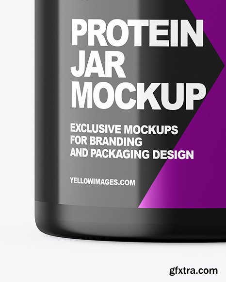 Matte Protein Jar Mockup 51016