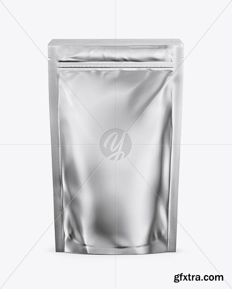 Metallic Stand Up Pouch with Zipper Mockup 51005