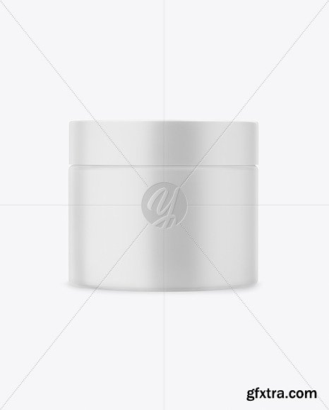 Closed Matte Plastic Cosmetic Jar Mockup 50983