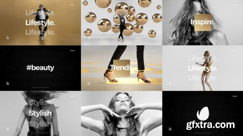 VideoHive Short Fashion Stomp Fast Clean Opener Dynamic Typography Youtube Channel 24868336