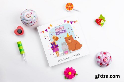 Birthday Party Invitation Mockupation Mockup