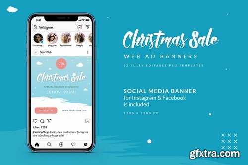 Christmas Sale Web Ad Banners