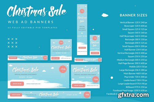 Christmas Sale Web Ad Banners