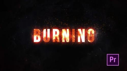 Videohive - Burning Fire Title - Premiere Pro