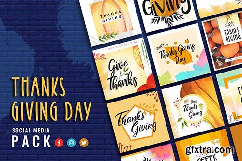 Thanksgiving Day Social Media Template