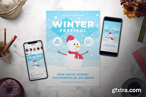 Winter Festival Flyer Set