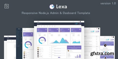 ThemeForest - Lexa v1.0 - Responsive Node.js Admin & Dashboard Template - 23211691