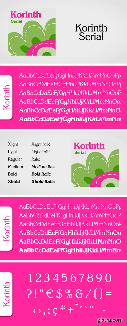 Korinth Serial Font Family