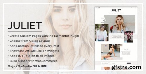 ThemeForest - Juliet v2.8 - A Blog & Shop Theme for WordPress - 17625325