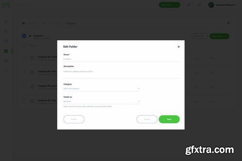 Support Tickets Admin Dashboard UI Kit (XD)