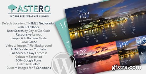 CodeCanyon - Astero v1.4.3 - WordPress Weather Plugin - 9473087